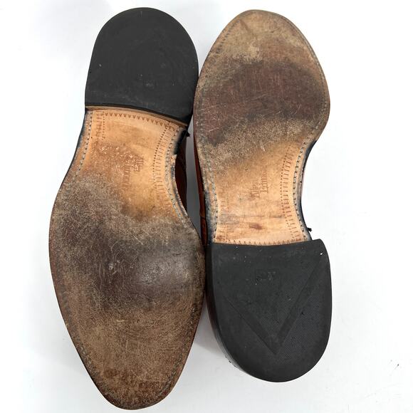 Allen Edmonds Sanford Brown Leather Dress Shoe Made in USA Size 9.5 & Shoe Tree main image 7
